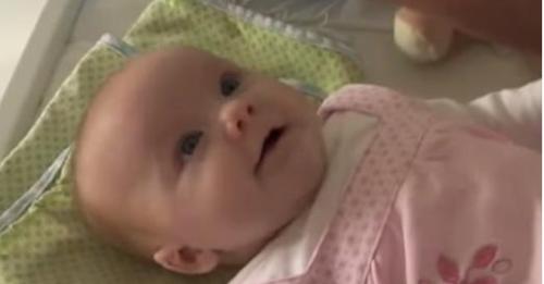 Parents of this little baby girl are left gasping when she tells them something special