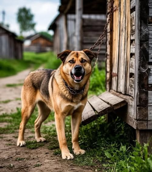 Жители села старались держаться подальше от этого пса, однако однажды, порвав цепь, он бросился к ребёнку.