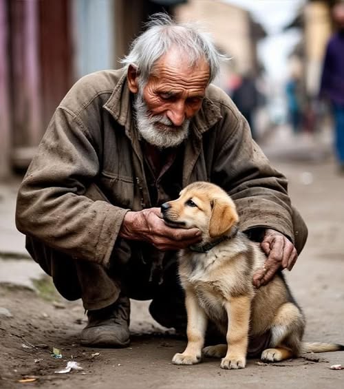 Пенсионер без гроша в кармане подобрал щенка, которого выкинули богачи. И буквально через пару дней о нём писали уже все газеты.