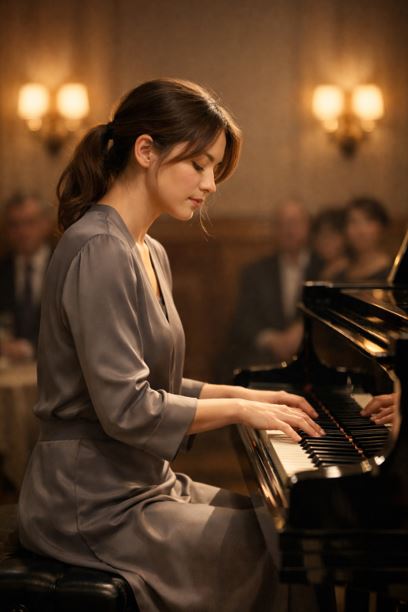 «Ты уборщица, а не пианистка!» — злые смешки раздались у нее за спиной. Но как только она села за рояль и коснулась клавиш, в комнате наступила тишина.