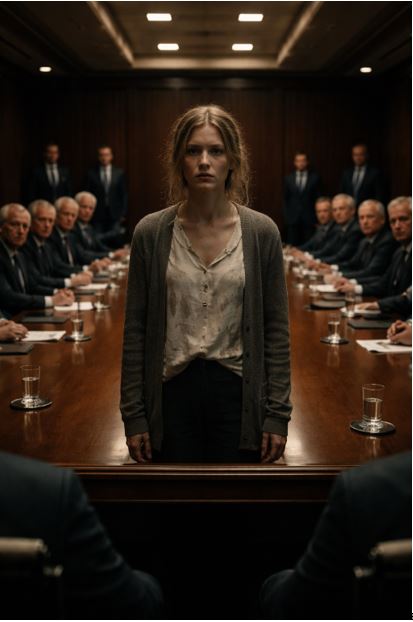 Все смеялись над её потрёпанной сумкой и балетками — думали, что она просто уборщица. Но через шестьдесят секунд она вошла в зал заседаний…