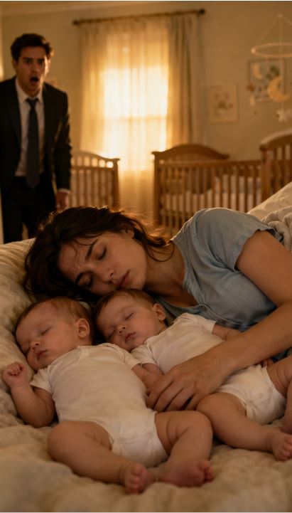 Миллионер вошёл в полночь — и застыл: уборщица спала, укачивая его близнецов. А на её руке