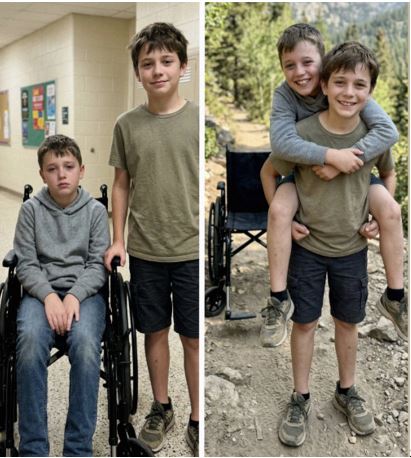 Мой 12-летний сын нёс на спине своего друга, прикованного к инвалидной коляске, во время похода, чтобы тот не чувствовал себя обделённым — На следующий день мне позвонила директор школы и сказала: «Вам срочно нужно приехать в школу»