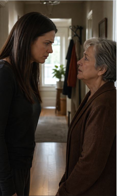 — Я не нанималась к вам в горничные, Жанна Аркадьевна! У вас есть взрослая дочь, которая живёт с вами — пусть она и убирает вашу квартиру! Я жена вашего сына, и у нас с ним свой дом и своя семья. Вот и всё!